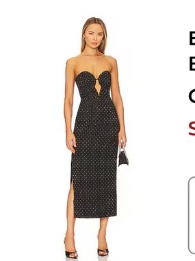 Bardot Eleni Midi Dress in Black - Size 6